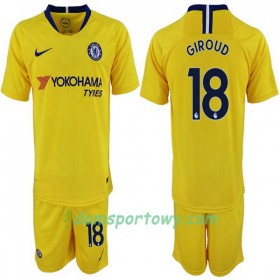 Koszulka Chelsea Olivier Giroud 18 Dziecięcy Wyjazdowe Koszulki Piłkarskie 2018-2019 Krótki Rękaw